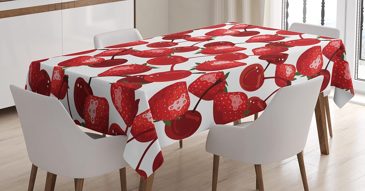 Best strawberry party table cloth
