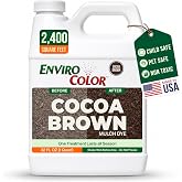 EnviroColor Cocoa Brown Mulch Dye &ndash; 32 oz Concentrate for 2,400 sq ft | Eco-Friendly Mulch for Landscaping Enhancement | Non-Toxic, Cost-Effective Curb Appeal Solution