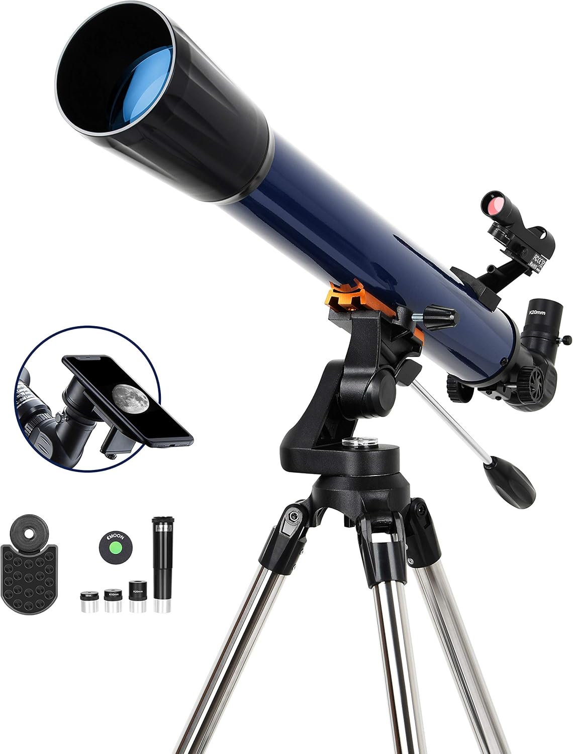 ESSLNB 525X Telescope with K4/10/20 Eyepieces 70mm