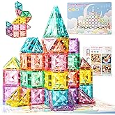 Diamond Magnetic Tiles STEM Magnetic Blocks Building Toys Preschool Montessori Sensory Learning Games for Toddlers 2 3 4 5 6 7 8 9