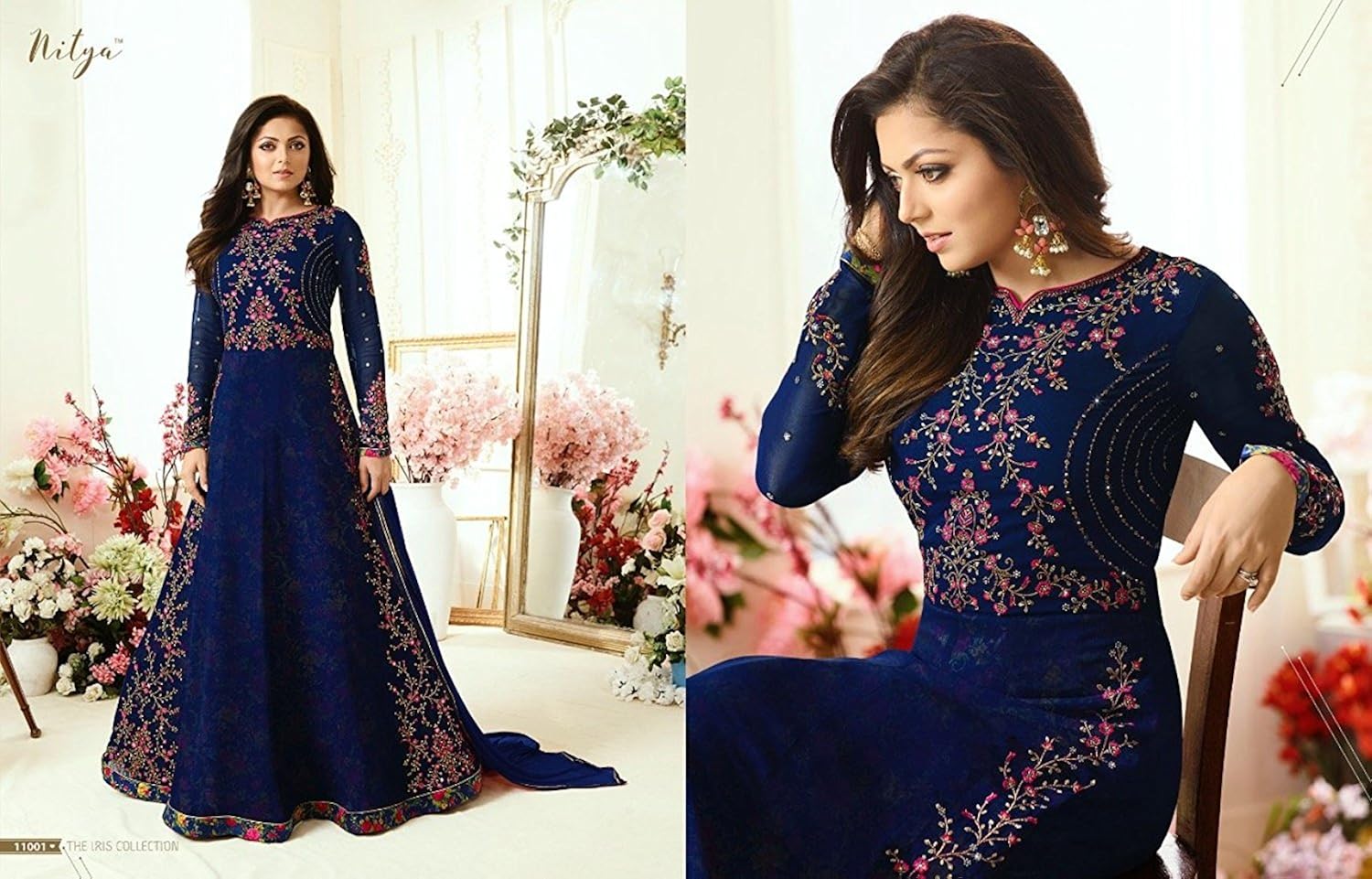 generic women's georgette semi-stitched anarkali salwar suit(vvmm1609_blue_free size)