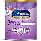 Enfagrow PREMIUM Gentlease Toddler Nutritional Drink 29.1 Oz | Brain-Support Trio DHA, Protein and Iron for toddler's growth, Designed to Ease Fussiness, Gas &amp; Crying, Made with real milk
