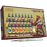 The Army Painter Speedpaint Most Wanted Set 2.0+, 24 x 18ml Speed Model Paint Kit Pre-Loaded with Mixing Balls, 1 Brush- Base