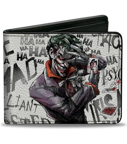 Amazon.com: Buckle-Down mens Buckle-down Pu Bifold - the Joker