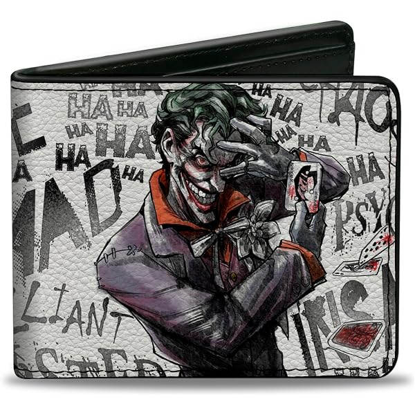 Amazon.com: Buckle-Down mens Buckle-down Pu Bifold - the Joker