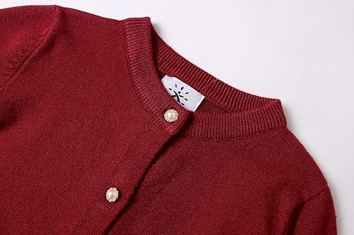 burgundy cardigan school