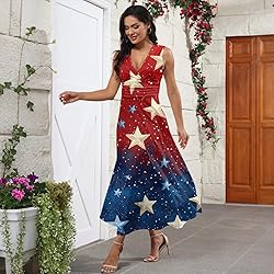CHRATLHI 4th of July Dress for Women Summer Sexy