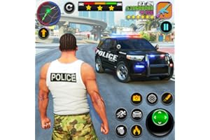 Police Car Chase Simulator 2025 : Jeu de conduite de patrouille policière en ville : véritable poursuite criminelle de gangst