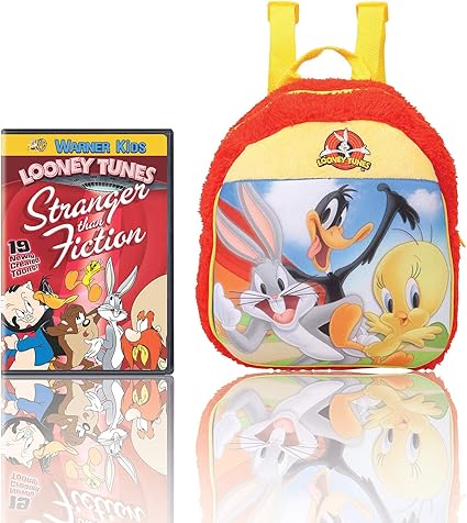 Warner Bros Looney Tunes Plush Bag (MBE-WB099) 100% Imported + Looney Tunes: Stranger Than Fiction (DVD)