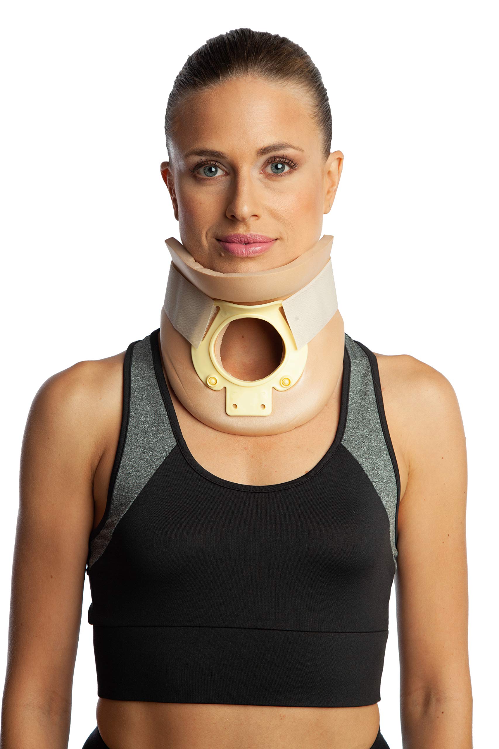 ArmoLine Philadelphia Neck Support Collar for Pain Open Tracheotomy Osteoarthritis Cervical Spine for Spondylitis Spondylosis Disc Hernia Women Men Small Medium Large (M)