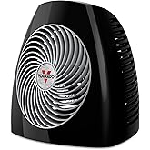 Vornado MVH (2025) Space Heater, 3 Heat Settings, Adjustable Thermostat, Tip-Over Protection, Auto Safety Shut-Off System, Indoor Use, Whole Room Heating, Black