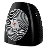 Vornado MVH (2025) Space Heater, 3 Heat Settings, Adjustable Thermostat, Tip-Over Protection, Auto Safety Shut-Off System, Indoor Use, Whole Room Heating, Black