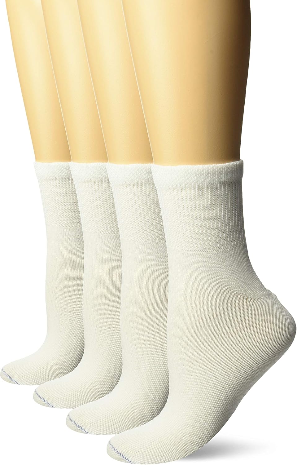Dr. Scholl's Women's 4 Pack Diabetic and Circulatory Non Binding Ankle Socks: Clothing