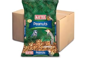 Kaytee Shelled Peanuts for Cardinals, Blue Jays, Woodpeckers and Other Outside Wild Birds, 11 Pounds