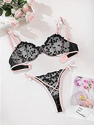 Lilosy Sexy Cute Underwire Push Up Heart Strappy