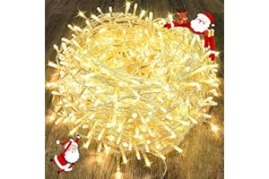KAQ 240LED 88Ft Connectable String Lights Indoor Outdoor Clear Wire | Warm White Christmas Lights | Twinkle Fairy Light Plug in with Timer for Bedroom Classroom Wedding Tree Patio Decor