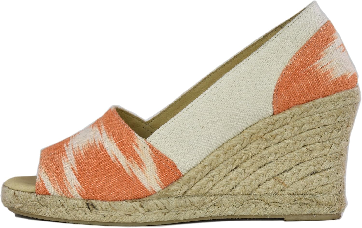 orange wedge espadrilles