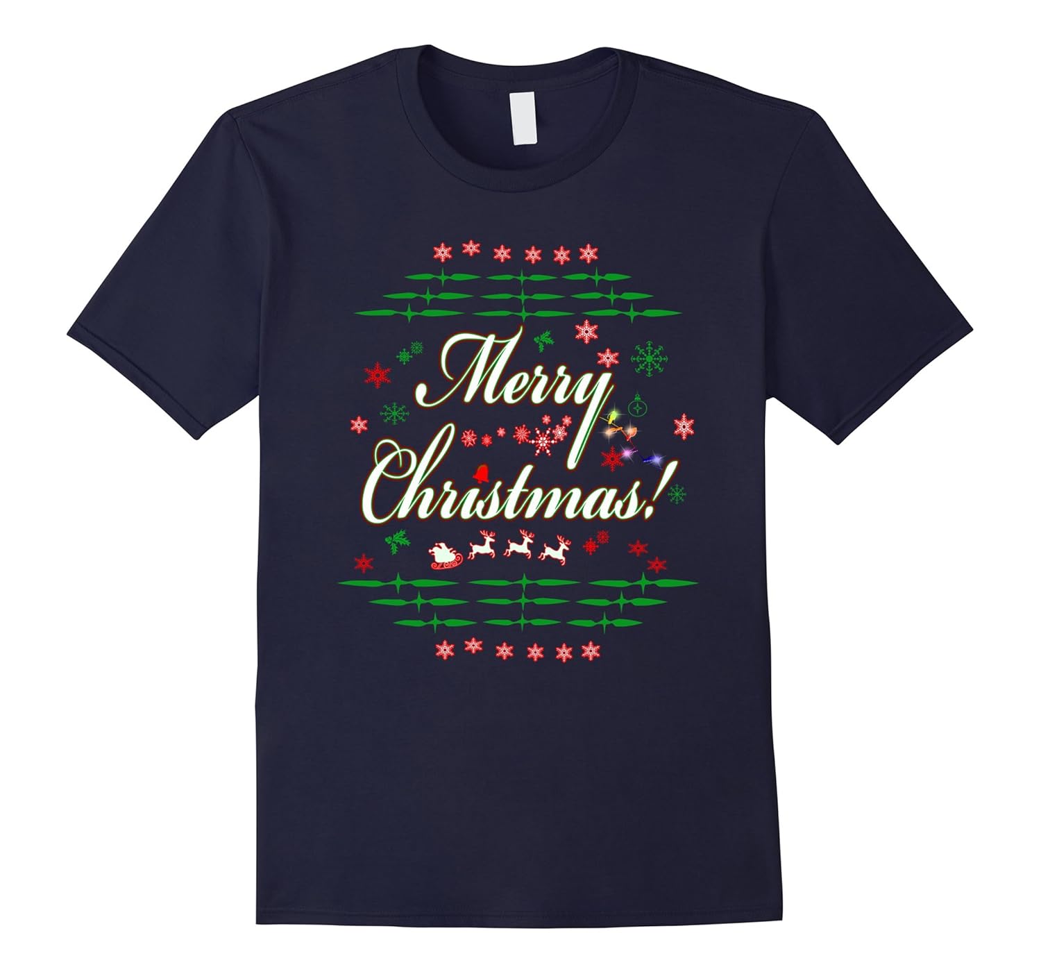 Funny Ugly Merry Christmas Holiday Party Sweater T-Shirt-ANZ