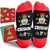 HAPPYPOP Christmas Socks for Women Men - Unisex Xmas Stocking, Holiday Gift Ideas for Teens
