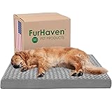 Furhaven Pet - Traditional Orthopedic Foam Mattress Dog Bed and Calming Anti-Anxiety Round Oval Nest Cuddler Dog Bed for Dogs