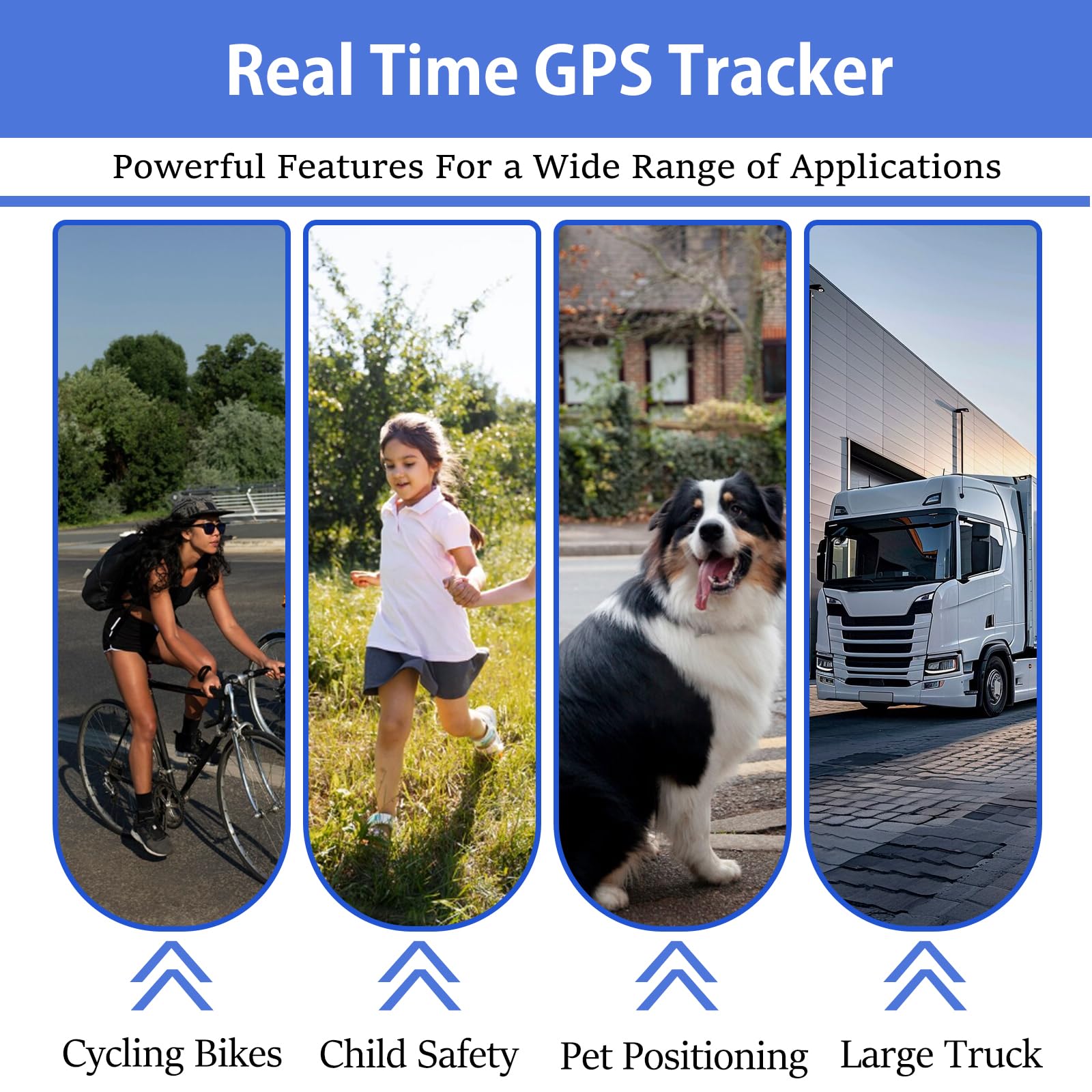 GPS Tracker for Vehicles,Car GPS Tracker Portable Real Time Magnetic GPS Tracking Device, Full Global Coverage Location Tracker for Car,kids,dogs,Trucks/Person. No Subscription Required/No Monthly Fee