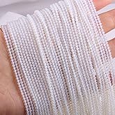 155pcs 2mm Natural Opalite Stone Loose Round Beads Gemstone Smooth Samll Spacer Beads for jewerly Making Bracelet Necklace