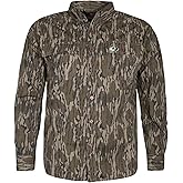 Mossy Oak Men's Long Sleeve Camo Hunting Shirts Cotton Mill