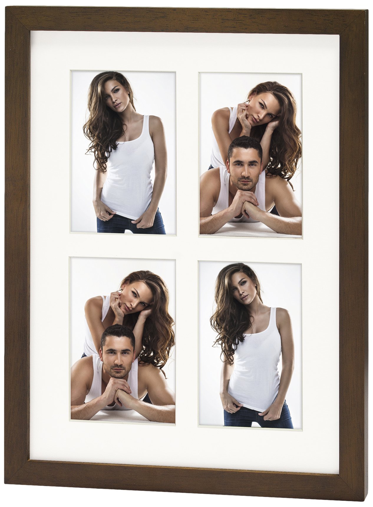 Zep SA124 Ponza 4Q Multi-View Photo Frame Wood 4 x 10 x 15 cm