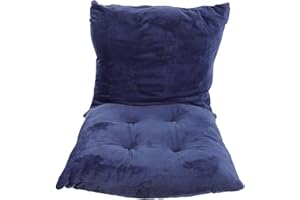 Toyvian Non-Slip Rocking Chair Seat Cushion with Ties Thick Elastic Padding for Hip and Back Relief