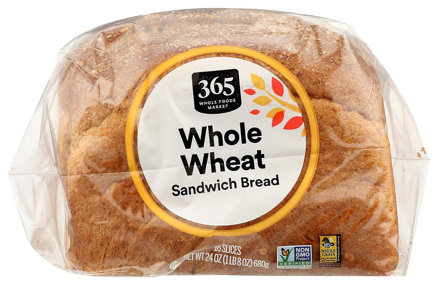 365 By Whole Foods Market Sandwich Bread Whole Wheat 16 Slices 24 Ounce Amazon Com Grocery Gourmet Food