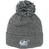 ZHATS NHL Unisex-Adult NHL Officially Licensed Beanie Pom Nimbus Grayscale