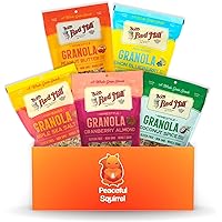 Peaceful Squirrel Variety, Bob's Red Mill Homestyle Granola, 5-Pack, Variety of 5 Flavors, Whole Grain Goodness, Non GMO, Glu
