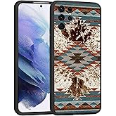 Compatible for Samsung Galaxy S23 Ultra Case, Western Retro Cowhide Animal Print Farm Cowgirl Howdy Boho Cowboy Country Graphic Samsung Case Gift for Girls Women Soft TPU Shockproof Protective Case
