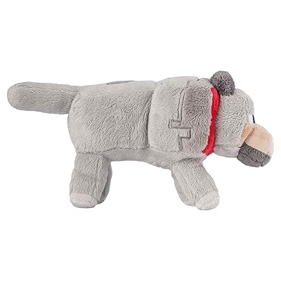 Buy Jinx Minecraft Wolf Plush Stuffed Toy Gray 15 Long Online In Indonesia B01l2r8ucy