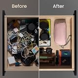 tomtoc Cable Organiser Bag Travel Pouch 1L Water Resistant RPET 600D view 9