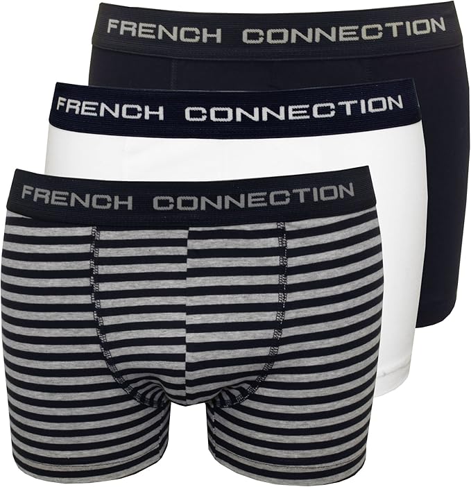 French Connection 3-Pack Stretch Cotton 