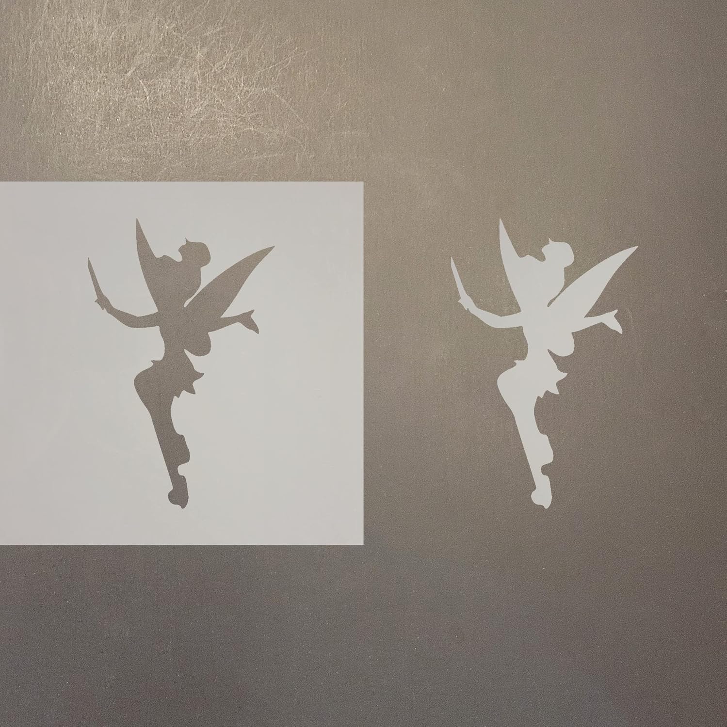 Mixed Media - Tinker Bell Reusable Mylar Stencil - Art Craft Supplies 4 Inch