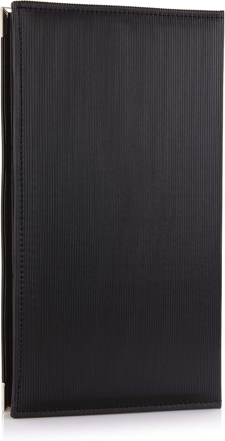 Kenro Black Textured Photo Album (300 Photos), 6x4"/10x15cm Photograph Album with Silver Corners & Slip-In Pages - Image 5