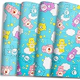 Care Bears Featuring Share, Funshine, Love-A-Lot, and Bedtime Bear Wrapping Paper - 12 Sheets - 20" x 30" - Festive Holiday and All Year Round Gift Wrap by Silver Buffalo