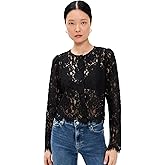 FRAME Women's The Lace Blouse