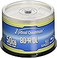 Optical Quantum 50 GB 6X Blu-ray Double Layer Recordable Disc BD-R DL Logo Top, 50-Disc Spindle (MPN: OQBDRDL06LT-50)