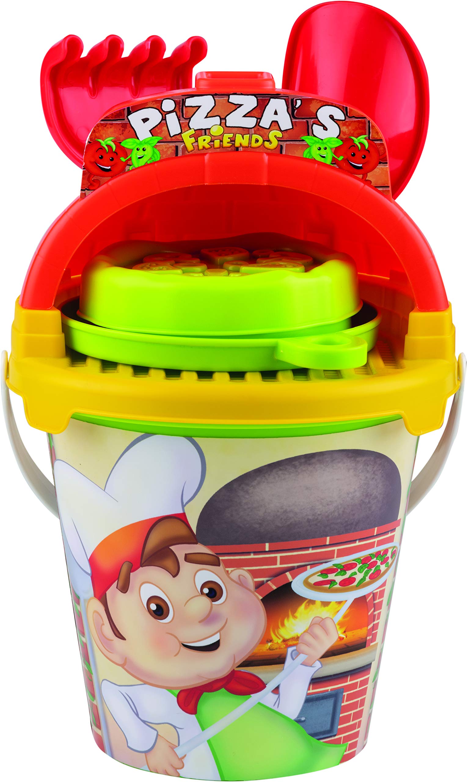Simba 107114400 Pizza Bucket Set Multi-Coloured