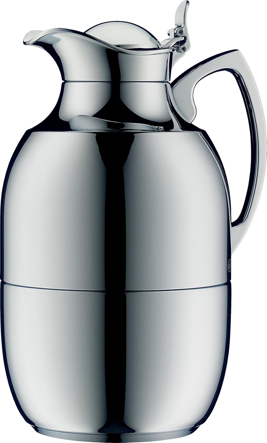 alfi Juwel Glass Vacuum Chrome Plated Brass Thermal Carafe for Hot and