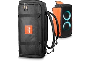GISEO Speaker Bag Rugged Carry Case Compatible with JBL Party Box Series, Portable Speaker Carry Tote Backpack (For JBL Partybox 310 bag)