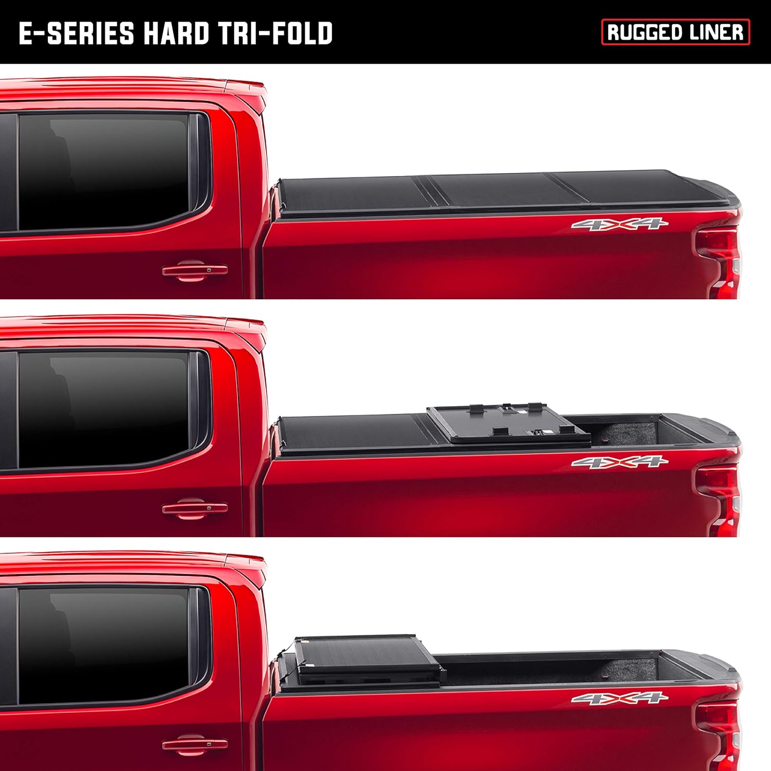 Amazon Com Rugged Liner E Series Hard Folding Truck Bed Tonneau Cover Eh F6515 Fits 2015 2020 Ford F 150 6 7 Bed 78 9 Automotive