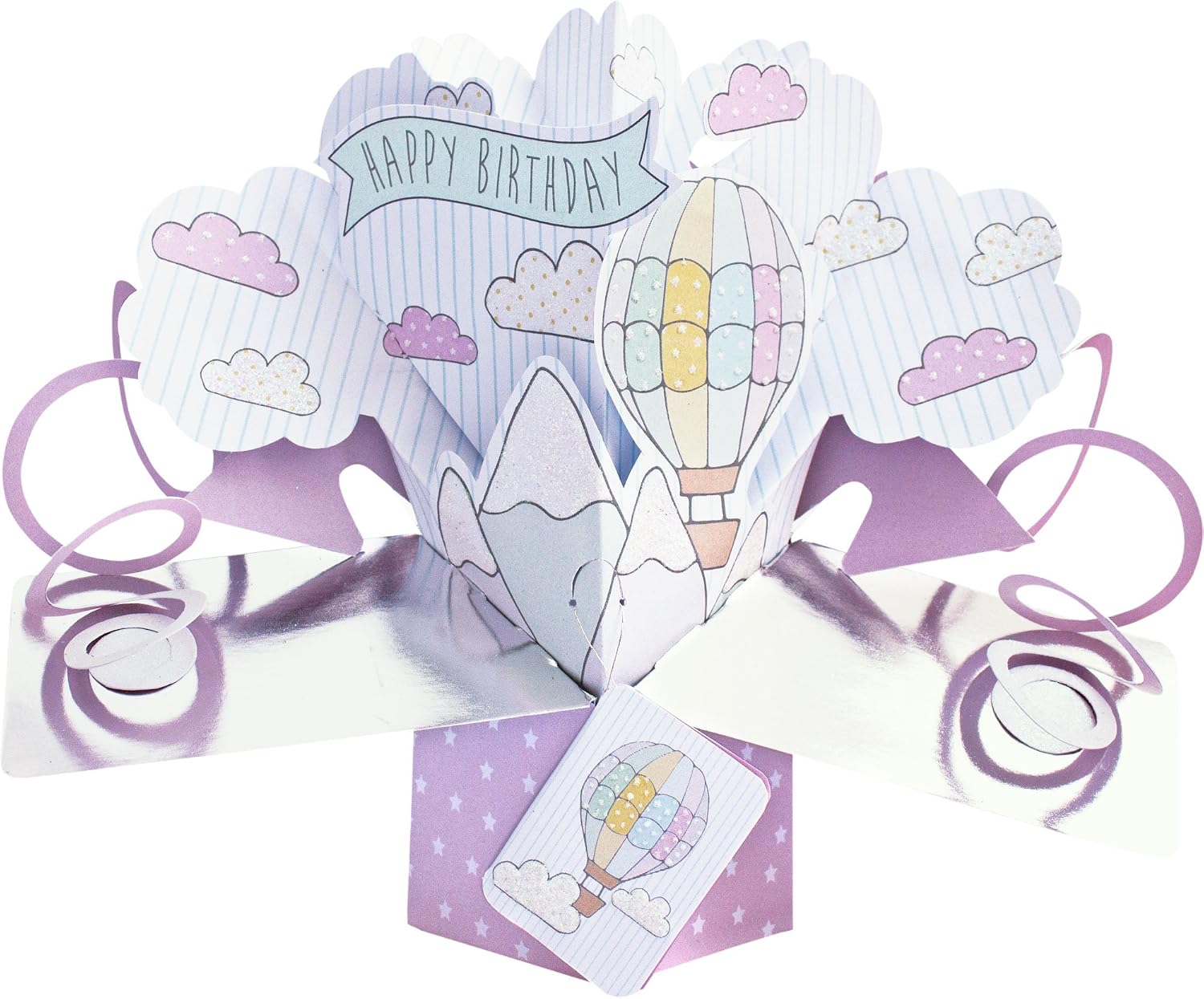Suki Gifts International Pop Up Card Just for You Hot Air Balloon Multi-Colour, 13 x 21 x 19 cm