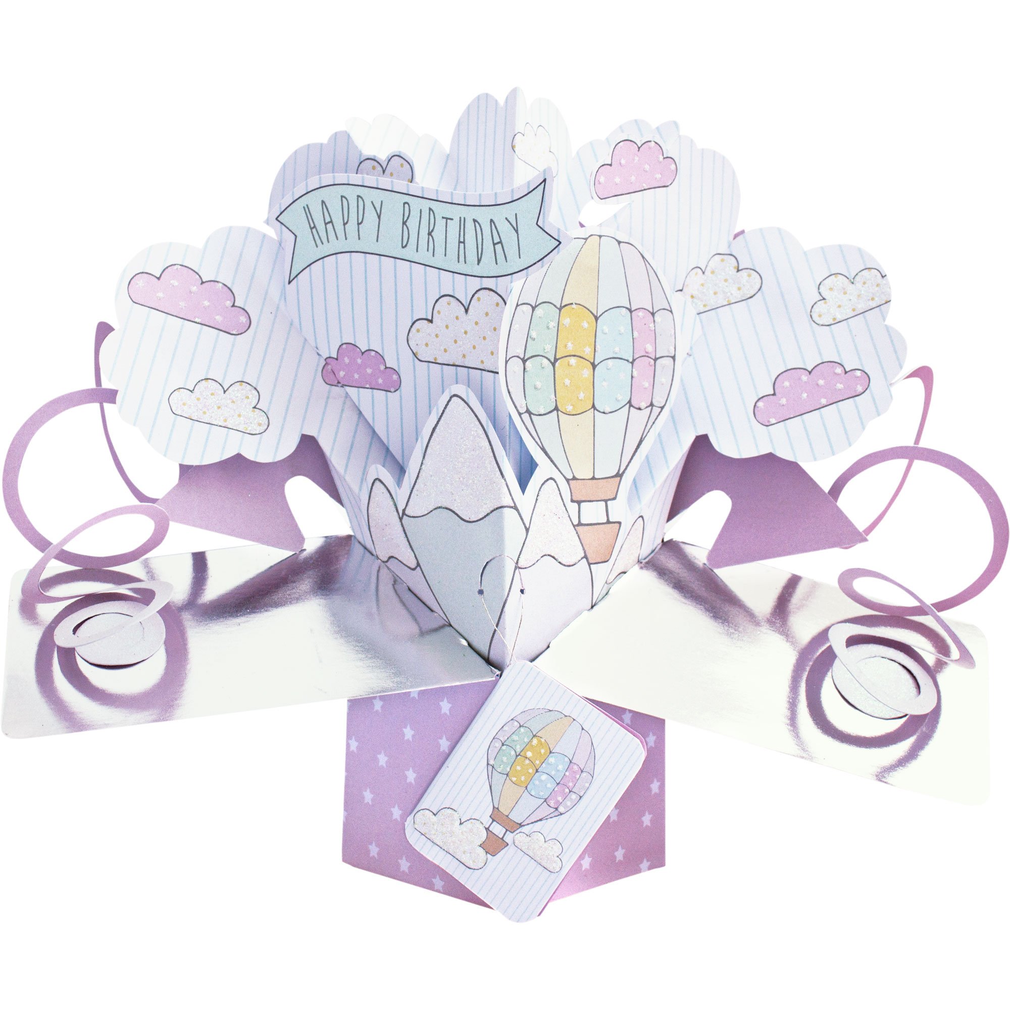 Suki Gifts International Pop Up Card Just for You Hot Air Balloon, Multi-Colour, 13 x 21 x 19 cm