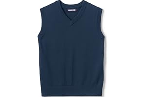 Lands' End School Uniform Kids Cotton Modal Fine Gauge Sweater Vest