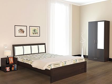 Unicos Virgina Bedroom Set Wyoming Maple 1 Queen Without