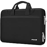 MOSISO 360 Protective Laptop Case 13.3 inch, 13-14 inch Laptop Sleeve Compatible with MacBook Air/Pro 13/Pro 14 M5 M4 M3 M2 M1, HP Dell ASUS Lenovo,Computer Bag with Belt, Black